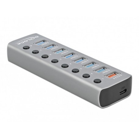 DeLOCK 63264 hub di interfaccia USB 3.2 Gen 1 (3.1 Gen 1) Type-B Grigio (63264)