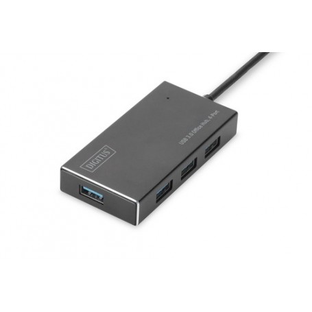 Digitus DA-70240-1 hub di interfaccia USB 3.2 Gen 1 (3.1 Gen 1) Type-A 5000 Mbit/s Nero (DA-70240-1)