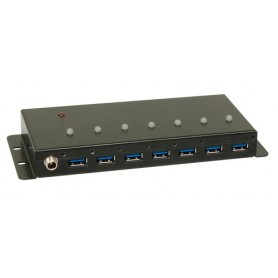 Lindy USB 3.0 7 Port 5000 Mbit/s Nero (43128)