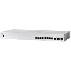 Cisco CBS350 Gestito L3 10G Ethernet (100/1000/10000) 1U Nero, Grigio (CBS350-8XT-EU)