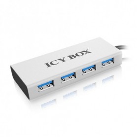 ICY BOX IB-AC6104 5000 Mbit/s Alluminio, Argento (70406)