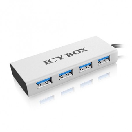 ICY BOX IB-AC6104 5000 Mbit/s Alluminio, Argento (70406)