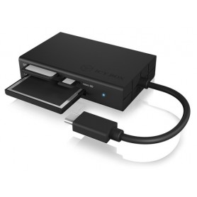 ICY BOX IB-CR401-C3 lettore di schede USB 3.2 Gen 1 (3.1 Gen 1) Type-C Nero (IB-CR401-C3)