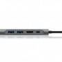 ICY BOX IB-DK4022-CPD USB 3.2 Gen 1 (3.1 Gen 1) Type-C 5000 Mbit/s Antracite, Nero (60455)