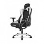 AKRacing Pro Sedia da gaming per PC Sedia imbottita tappezzata Nero, Bianco (AK-PRO-WT)