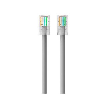 Belkin RJ45-RJ45, Cat6, 2m cavo di rete Grigio (A3L981BT02M-H-S)