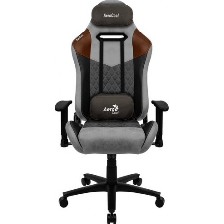 Aerocool DUKE AeroSuede Sedia per gaming universale Nero, Marrone, Grigio (DUKEGREY)