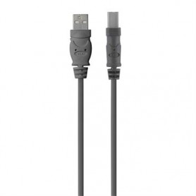 Belkin USB 2.0 A - USB 2.0 B, 1.8m cavo USB 1,8 m USB A USB B Grigio (F3U154BT1.8M)