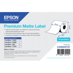 Epson C33S045727 etichetta per stampante Bianco Etichetta per stampante autoadesiva (C33S045727)