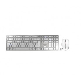 CHERRY DW 9100 SLIM tastiera RF senza fili + Bluetooth Pan Nordic Argento (JD-9100PN-1)