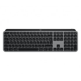 Logitech MX Keys for Mac tastiera RF senza fili + Bluetooth QWERTZ Tedesco Alluminio, Nero (920-009553)