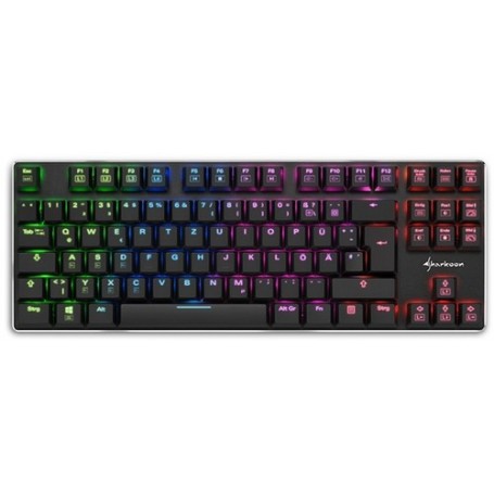 Sharkoon PureWriter TKL RGB tastiera USB QWERTY Inglese US Nero (4044951021505)