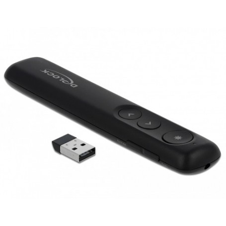 DeLOCK 64092 puntatore wireless Nero (64092)