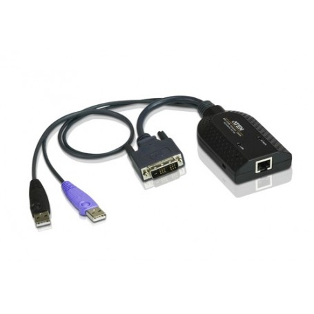 Aten KA7166-AX cavo per tastiera, video e mouse Nero, Porpora (KA7166-AX)