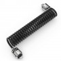 Compulocks Dual Head Coiled Cable Keyed Lock cavo di sicurezza Nero (CL02H)