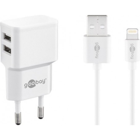 Goobay 44979 Caricabatterie per dispositivi mobili Bianco Interno (44979)