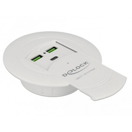DeLOCK 64065 Caricabatterie per dispositivi mobili Bianco Interno (64065)