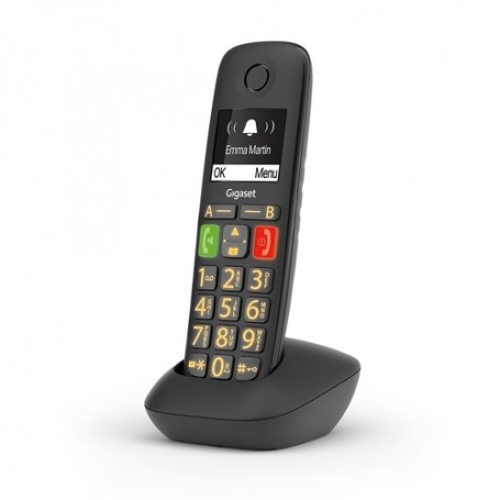 Gigaset E290HX Telefono DECT Nero (S30852-H2961-B101)