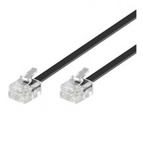 Goobay 3m RJ-11 Cable Nero (50317)