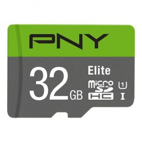 PNY Elite memoria flash 32 GB MicroSDHC Classe 10 (P-SDU32GU185GW-GE)