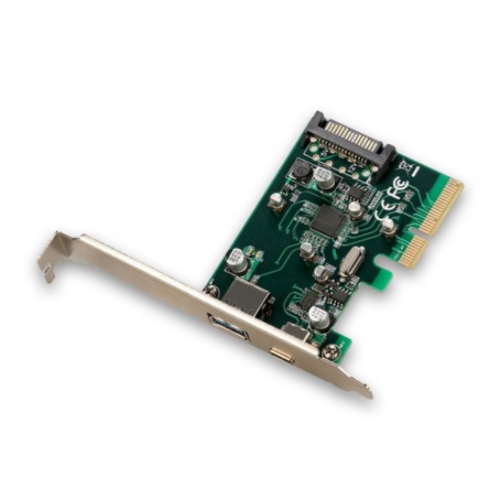 i-tec PCE2U31AC scheda di interfaccia e adattatore Interno USB 3.2 Gen 1 (3.1 Gen 1) (PCE2U31AC)