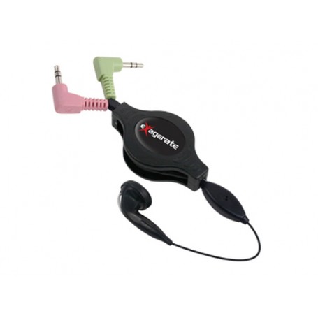 Hamlet XRCAUMI VOIP 1.2 earphones + Mic Retractable Cuffie Cablato Musica e Chiamate Nero (XRCAUMI)
