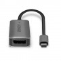 Lindy 43286 cavo e adattatore video 0,12 m USB tipo-C DisplayPort Grigio (LINDY43286)