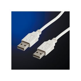 ROLINE USB 2.0 Cable cavo USB 0,8 m USB A Bianco (RO11.99.8909)