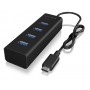 ICY BOX IB-HUB1409-C3 USB 3.2 Gen 1 (3.1 Gen 1) Type-C 5000 Mbit/s Nero (60256)