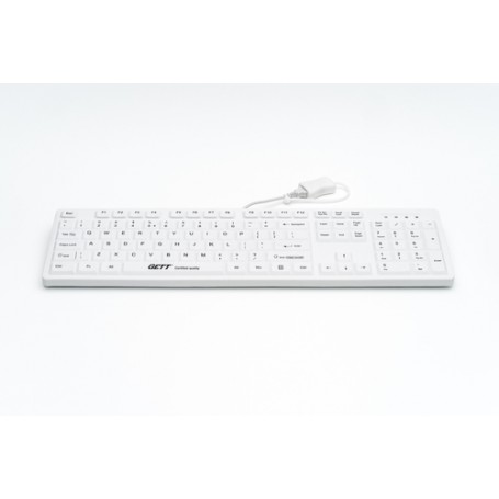 GETT CleanType Easy Protect tastiera USB QWERTY US International Bianco (KG25220)
