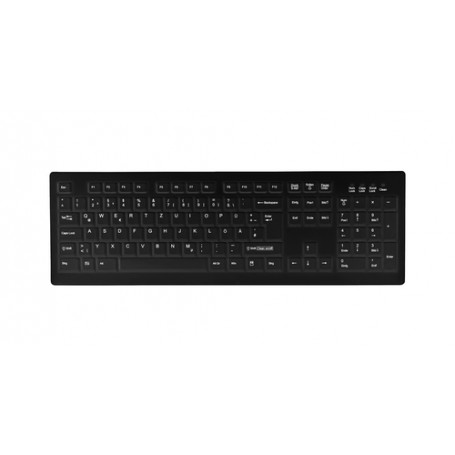 Active Key AK-C8100 tastiera RF Wireless QWERTZ Tedesco Nero (AK-C8100F-FU1-B/GE)