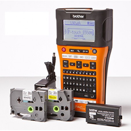 Brother PT-E550WVP stampante per etichette (CD) 180 x 180 DPI Con cavo e senza cavo HSE/TZe QWERTY (PTE550WVPC1)