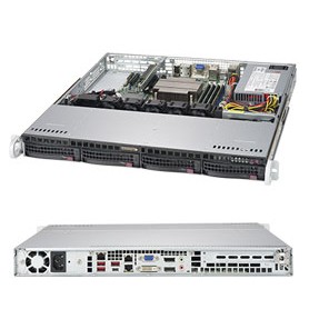 Supermicro SuperServer 5019C-MHN2 Intel C246 LGA 1151 (Presa H4) Rack (1U) Nero (SYS-5019C-MHN2)