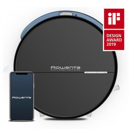 Rowenta Explorer RR7455 aspirapolvere robot 0,4 L Senza sacchetto Nero (RR7455)