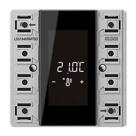 JUNG LS 5194 KRM TS D termostato Nero, Grigio (LS5194KRMTSD)