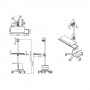 Value Mobile PC Cart, silver (17.99.1174)