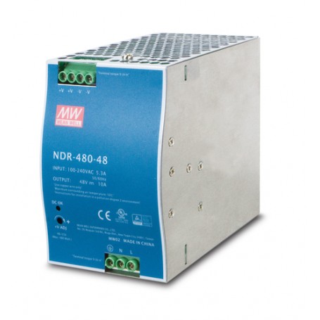 PLANET PWR-480-48 alimentatore per computer 480 W Blu, Grigio (PWR-480-48)